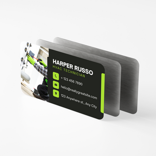 Full Color Aluminum Business Cards